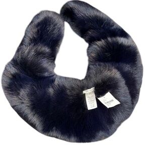 ▶️ Céline ◀️ Fox Fur Stole Navy  New